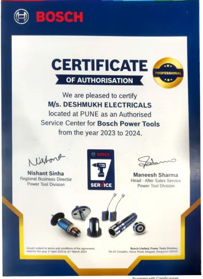 Bosch certification